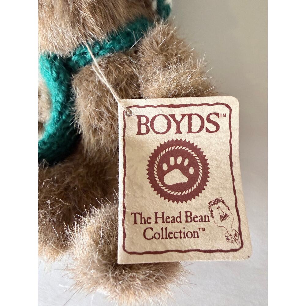 NWT vintage Boyd’s bears stuffed moose with sweater holiday handmade head bean - Picture 4 of 10